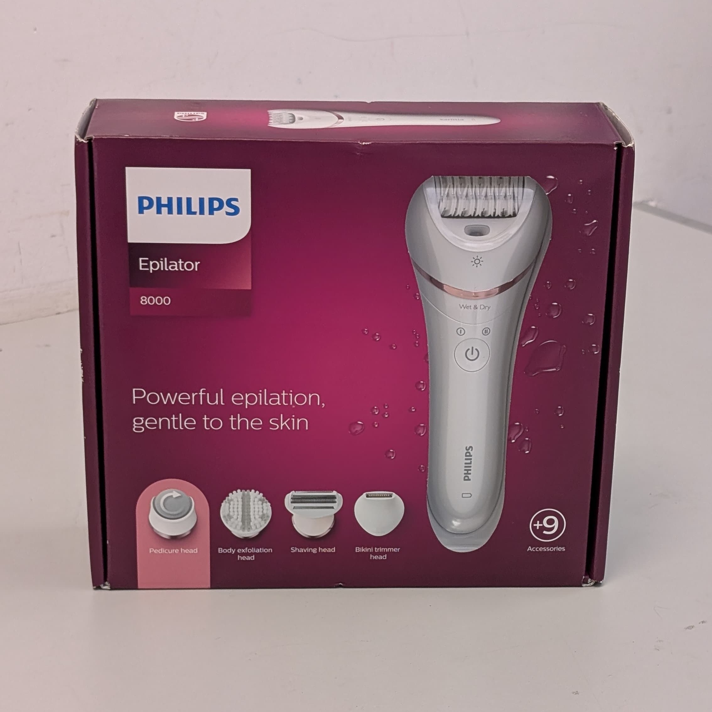 Philips Epilator Series 8000 Wet & Dry Epilator BRE740/10 - Savvas